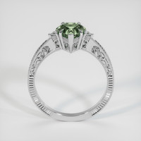 1.31 Ct. Green Sapphire Ring, 14K White Gold 3