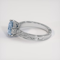 2.18 Ct. Bi Color Sapphire Ring, 14K White Gold 4