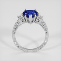 2.05 Ct. Blue Sapphire Ring, 14K White Gold 3
