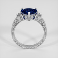 1.95 Ct. Blue Sapphire Ring, 14K White Gold 3