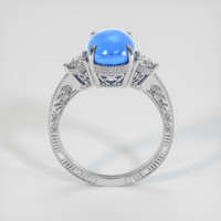 4.19 Ct. Blue Sapphire Ring, 14K White Gold 3
