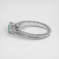 0.96 Ct. Sapphire Ring, 14K White Gold 4