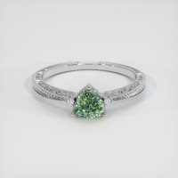 1.15 Ct. Sapphire Ring, 14K White Gold 1