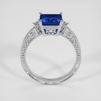 2.19 Ct. Blue Sapphire Ring, 18K White Gold 3