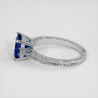 2.19 Ct. Blue Sapphire Ring, 18K White Gold 4