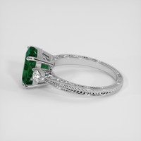 2.96 Ct. Emerald Ring, 18K White Gold 4