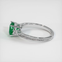 1.23 Ct. Emerald Ring, 18K White Gold 4