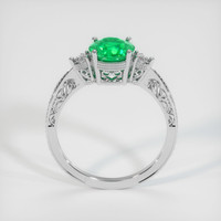 1.08 Ct. Emerald Ring, 18K White Gold 3