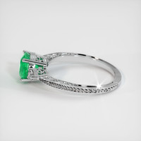 1.08 Ct. Emerald Ring, 18K White Gold 4