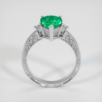 1.19 Ct. Emerald Ring, 18K White Gold 3