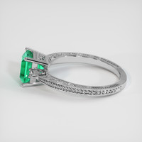 1.46 Ct. Emerald Ring, 18K White Gold 4