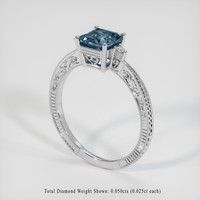 1.87 Ct. Gemstone Ring, 18K White Gold 2