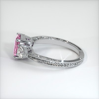 2.09 Ct. Pink Sapphire Ring, 18K White Gold 4