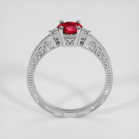 0.64 Ct. Ruby Ring, 18K White Gold 3