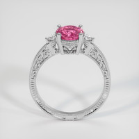1.23 Ct. Pink Sapphire Ring, 18K White Gold 3