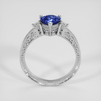 1.20 Ct. Blue Sapphire Ring, 18K White Gold 3