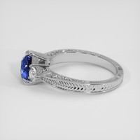 1.45 Ct. Blue Sapphire Ring, 18K White Gold 4