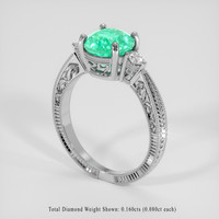 1.89 Ct. Emerald Ring, 18K White Gold 2