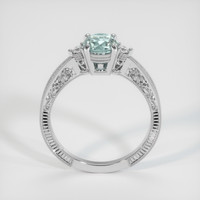0.96 Ct. Sapphire Ring, 18K White Gold 3