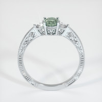 0.76 Ct. Sapphire Ring, 18K White Gold 3