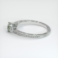 0.69 Ct. Sapphire Ring, 18K White Gold 4