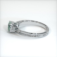 0.80 Ct. Sapphire Ring, 18K White Gold 4