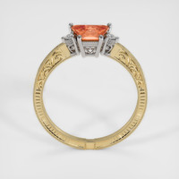 0.69 Ct. Padparadscha Sapphire Ring, 14K White & Yellow 3