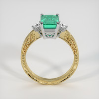 1.76 Ct. Emerald Ring, 18K White & Yellow 3