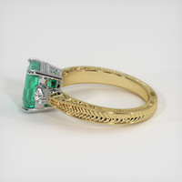 1.76 Ct. Emerald Ring, 18K White & Yellow 4