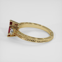 0.76 Ct. Ruby Ring, 10K Yellow Gold 4