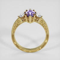 2.11 Ct. Purple Sapphire Ring, 10K Yellow Gold 3