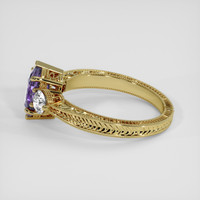 2.11 Ct. Purple Sapphire Ring, 10K Yellow Gold 4