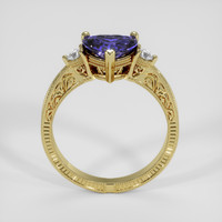 1.52 Ct. Purplish Blue Sapphire Ring, 10K Yellow Gold 3