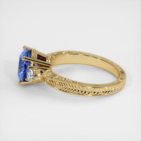 3.06 Ct. Blue Sapphire Ring, 10K Yellow Gold 4