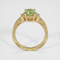 1.27 Ct. Yellowish Green Sapphire Ring, 10K Yellow Gold 3