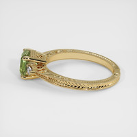 1.27 Ct. Yellowish Green Sapphire Ring, 10K Yellow Gold 4