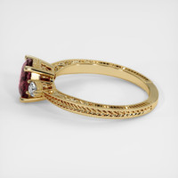 1.19 Ct. Pink Sapphire Ring, 14K Yellow Gold 4