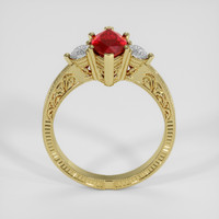 1.31 Ct. Ruby Ring, 14K Yellow Gold 3
