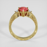 1.06 Ct. Padparadscha Sapphire Ring, 14K Yellow Gold 3