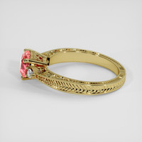 1.06 Ct. Padparadscha Sapphire Ring, 14K Yellow Gold 4