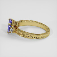 1.52 Ct. Purplish Blue Sapphire Ring, 14K Yellow Gold 4