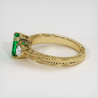 1.24 Ct. Emerald Ring, 18K Yellow Gold 4