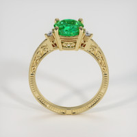 1.67 Ct. Emerald Ring, 18K Yellow Gold 3