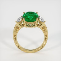 4.27 Ct. Emerald   Ring, 18K Yellow Gold 3
