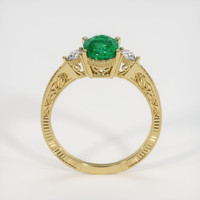 1.21 Ct. Emerald Ring, 18K Yellow Gold 3