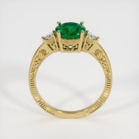 1.23 Ct. Emerald Ring, 18K Yellow Gold 3