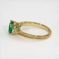 1.23 Ct. Emerald Ring, 18K Yellow Gold 4