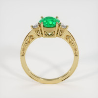 1.08 Ct. Emerald Ring, 18K Yellow Gold 3