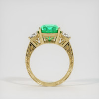 4.62 Ct. Emerald Ring, 18K Yellow Gold 3