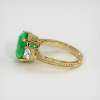 4.62 Ct. Emerald Ring, 18K Yellow Gold 4